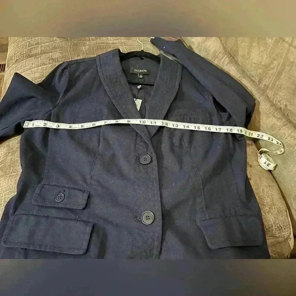 Talbots NWT Navy Women’s Suit Jacket Size 14 - Picture 12 of 13